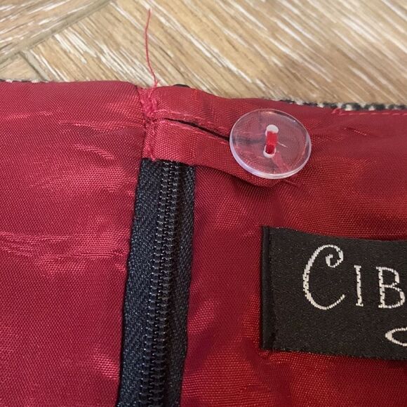 NWT Cibeline Sariano Wool Houndstooth Peplum Skirt - Picture 5 of 8